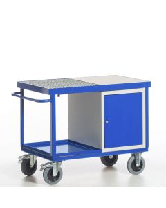 rollcart Umwelt-Werkstattwagen mit Stahlschrank - 1150 x 700 - 600 kg