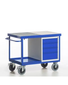 rollcart Umwelt-Werkstattwagen mit Schubladenschrank - 1150 x 700 - 600 kg