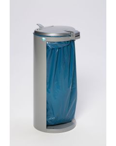 VAR Abfallbehälter Kompakt-Junior  - 120 Liter - Silber 10012