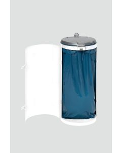 VAR Abfallbehälter Kompakt-Junior mit Einflügeltür  - 120 Liter - RAL 9016 Verkehrsweiß 1011