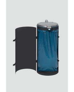 VAR Abfallbehälter Kompakt-Junior mit Einflügeltür  - 120 Liter - RAL 7021 Schwarzgrau 1014
