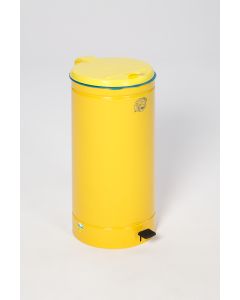 VAR Euro-Pedal, Kunststoffdeckel gelb - 60 Liter - RAL 1023 Verkehrsgelb 1076