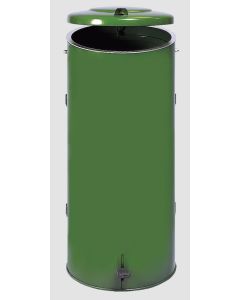 VAR Abfallbehälter Kompakt-Doppeltür-Pedal  -  - RAL 6001 Smaragdgrün 1081