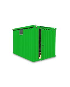 FLADAFI® Materialcontainer MC 1300 TS, Verzinkt,  zerlegt, mit Holzfußboden