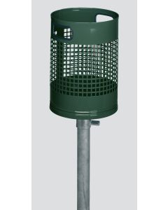 VAR Abfallsammelgerät, Typ AG 01  - 27 Liter - RAL 6005 Moosgrün 16204