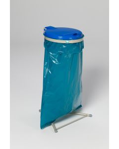 VAR Abfallbehälter WSK, Wandgerät, KS-Deckel blau  -  - RAL 7035 Lichtgrau 1692