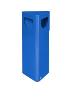 VAR Abfallsammler DE 41, verschließbar, mit Inneneinsatz - 32 Liter - RAL 5010 Enzianblau 21451