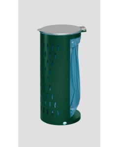 VAR Abfallbehälter Kompakt H 85  - 120 Liter - RAL 6005 Moosgrün 28511
