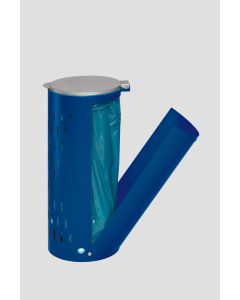 VAR Abfallbehälter Kompakt H 85 mit Klapptür  - 120 Liter - RAL 5010 Enzianblau 28522