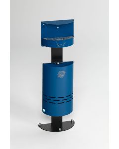 VAR Ascher/ Abfall-Kombination H 98  - 13 Liter - RAL 5010 Enzianblau 28712