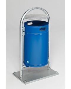 VAR Rohrbogenständer RB 006  - 60 Liter - RAL 5010 Enzianblau 3020
