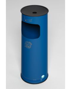VAR Abfallsammler / Ascher H 61 K  - 1,5 Liter/17 Liter - RAL 5010 Enzianblau 3553
