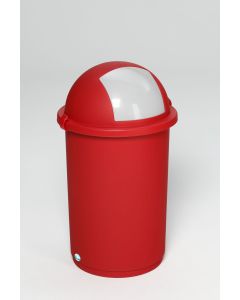 VAR Kunststoff-Abfallbehälter  - 50 Liter - RAL 3000 Feuerrot 3562