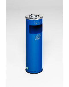 VAR Abfallsammler / Ascher D 20  - 11,6 Liter / 0,2 Liter - RAL 5010 Enzianblau 3592