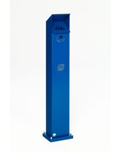 VAR Ascher/ Abfallsammler Standsäule SG 115  - 2 Liter / 5 Liter - RAL 5010 Enzianblau 3951
