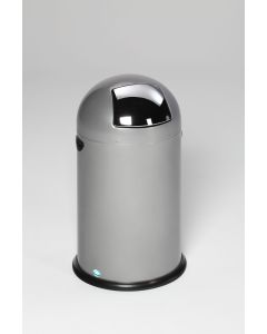 VAR Abfallsammler ohne Fußpedal - 22 Liter - Silber 43061