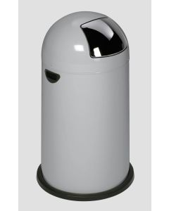 VAR Abfallsammler ohne Fußpedal - 33 Liter - Silber 43081