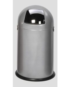 VAR Abfallsammler, ohne Fußpedal  - 40 Liter - Silber 43101