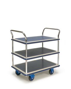 rollcart Tischwagen mit 3 Etagen - 630 x 440 - 150 kg