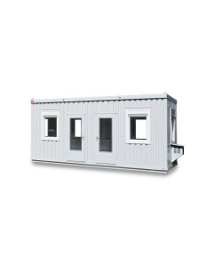 FLADAFI® Raumcontainer, Ergänzungsmodul, mit Außenwandlackierung, in lichtgrau (RAL 7035)