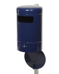 Renner Rund-Abfallbehälter ca. 50 L, mit Bodenentleerung verzinkt