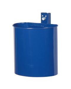 Renner Abfallbehälter ca. 20 L, ungelocht, zur Wand- u. Pfostenbefestigung blau