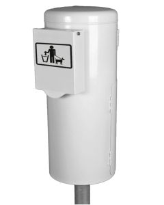 Renner Hunde-Toilette (zum Einbetonieren), inkl. Pfosten (Ø 76 mm) zum Einbetonieren anthrazit / grau
