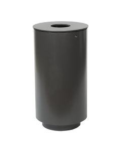 Renner Stand-Abfallbehälter ca. 50 Liter, Wandstärke t= 5 mm, vandalismushemmend anthrazit-eisenglimmer
