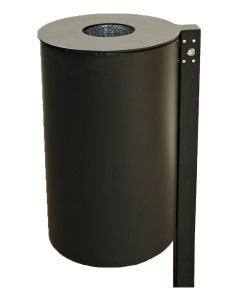 Renner Stand-Abfallbehälter ca. 60 L, z.E., ohne Ascher, Behälterabmessungen: Ø 410 x H 705 (mm) schwarz / grau