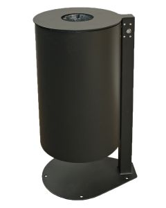 Renner Stand-Abfallbehälter ca. 60 L, z.A., ohne Ascher, Behälterabmessungen Ø 410 x H 705 (mm) anthrazit-eisenglimmer