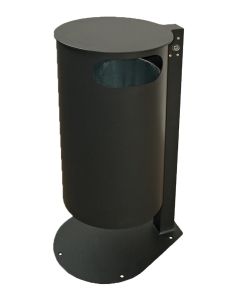 Renner Stand-Abfallbehälter ca. 60 L, z.A., ohne Ascher, Behälterabmessungen Ø 370 x H 705 (mm) anthrazit-eisenglimmer