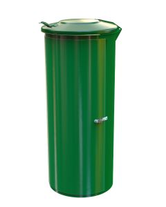 Renner Abfallsammler Mod. 110 inkl. Pfosten, abschließbar, ca. 110 L, für Abfallsäcke 70-120 L grün