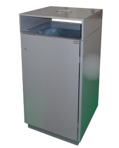 Abfallbehälter Giove RAL 9005 Tiefschwarz