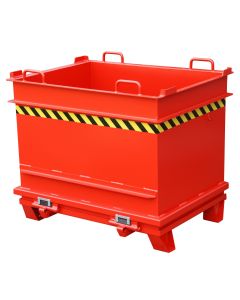 Bauer Container BC 1000, lackiert, RAL 3000 Feuerrot