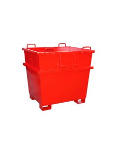 Bauer Container UC 1000, lackiert, RAL 3000 Feuerrot