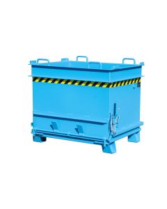 Bauer Container BC 1000 (Steinklammer-Entriegelung), lackiert, RAL 5012 Lichtblau