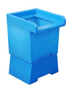 Bauer Zubehör für Auffangwannen und Gefahrstoff-Depots Vorsatzbehälter VB 1, aus robustem Polyethylen, Ausführung in blau