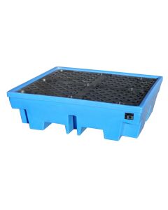 Bauer Auffangwannen WP-PE 4/4, aus robustem Polyethylen, Ausführung in blau