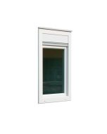 FLADAFI® Zubehör: Kunststoff-Fenster,  2-teilig, B 2.140 x H 1.370 mm, mit Wärmeschutzverglasung, K= 1, 3Wm²K (m²/F-Fläche)